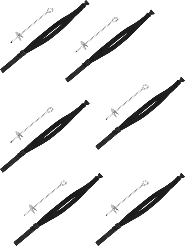 Набор из 6 шт. фиксаторов батута для защиты от ветра Clear Fit ExtraHop AK 100 для батутов 16Ft