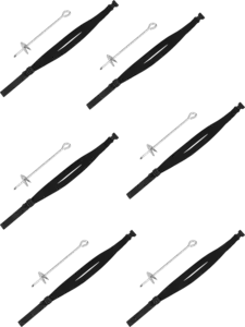 Набор из 6 шт. фиксаторов батута для защиты от ветра Clear Fit ExtraHop AK 100 для батутов 16Ft