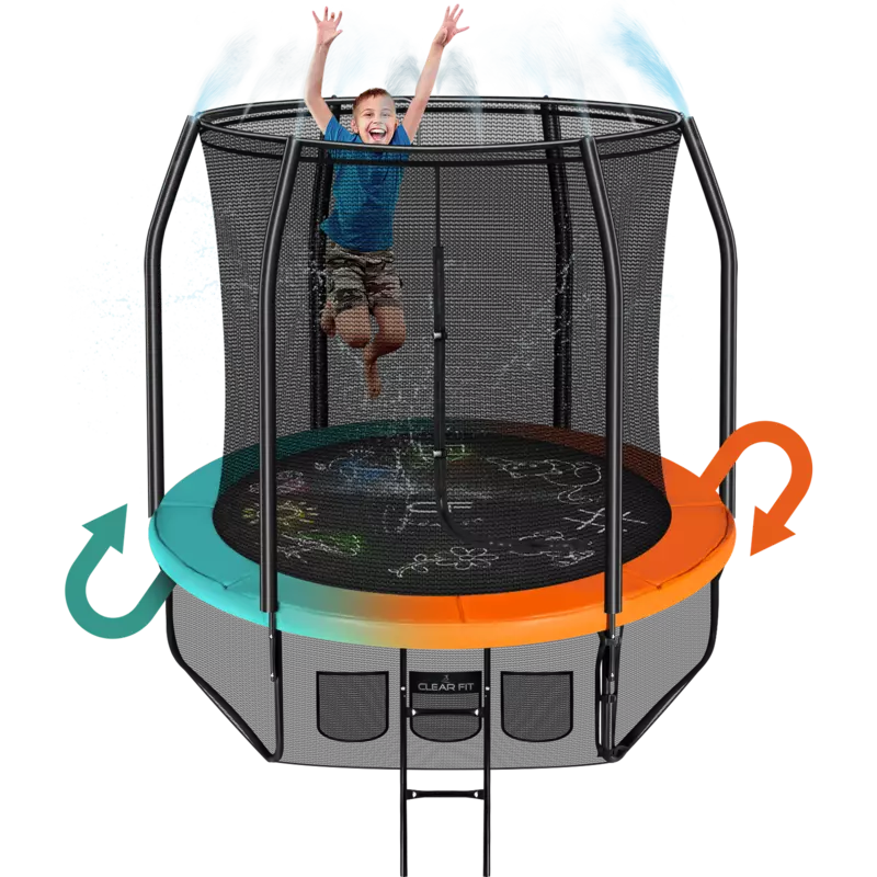 Каркасный батут Clear Fit FamilyHop 8Ft