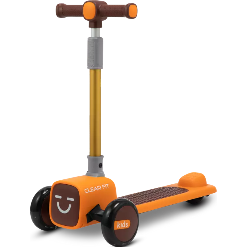 Детский трехколесный самокат Clear Fit Kids LB2001 оранжевый