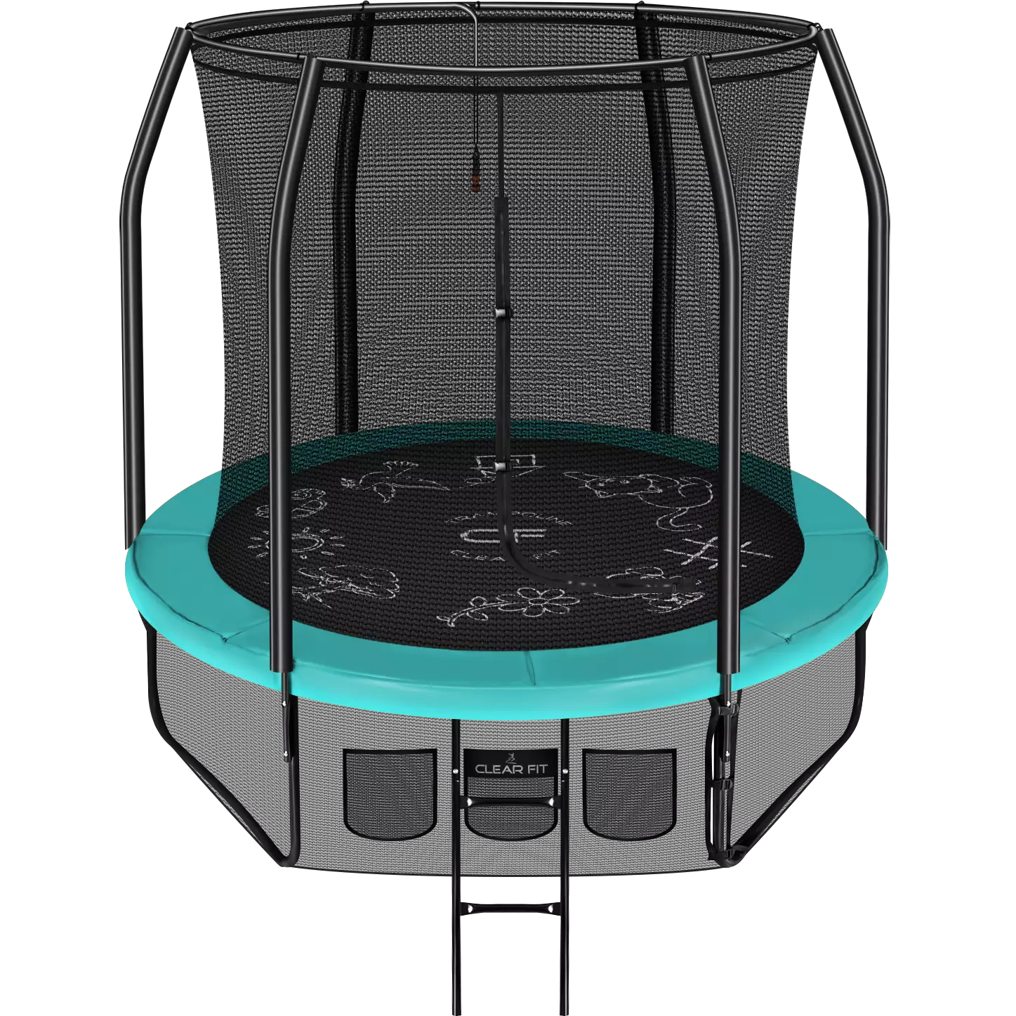 Каркасный батут Clear Fit FamilyHop 8Ft Каркасный батут Clear Fit FamilyHop 8Ft