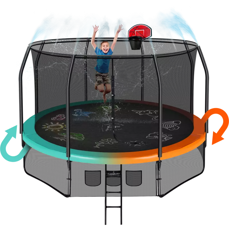 Каркасный батут Clear Fit FamilyHop 12Ft
