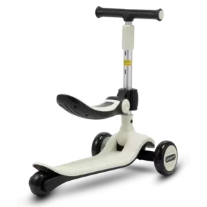Детский трехколесный самокат Clear FIt Kids LB2002S-S с сиденьем белый