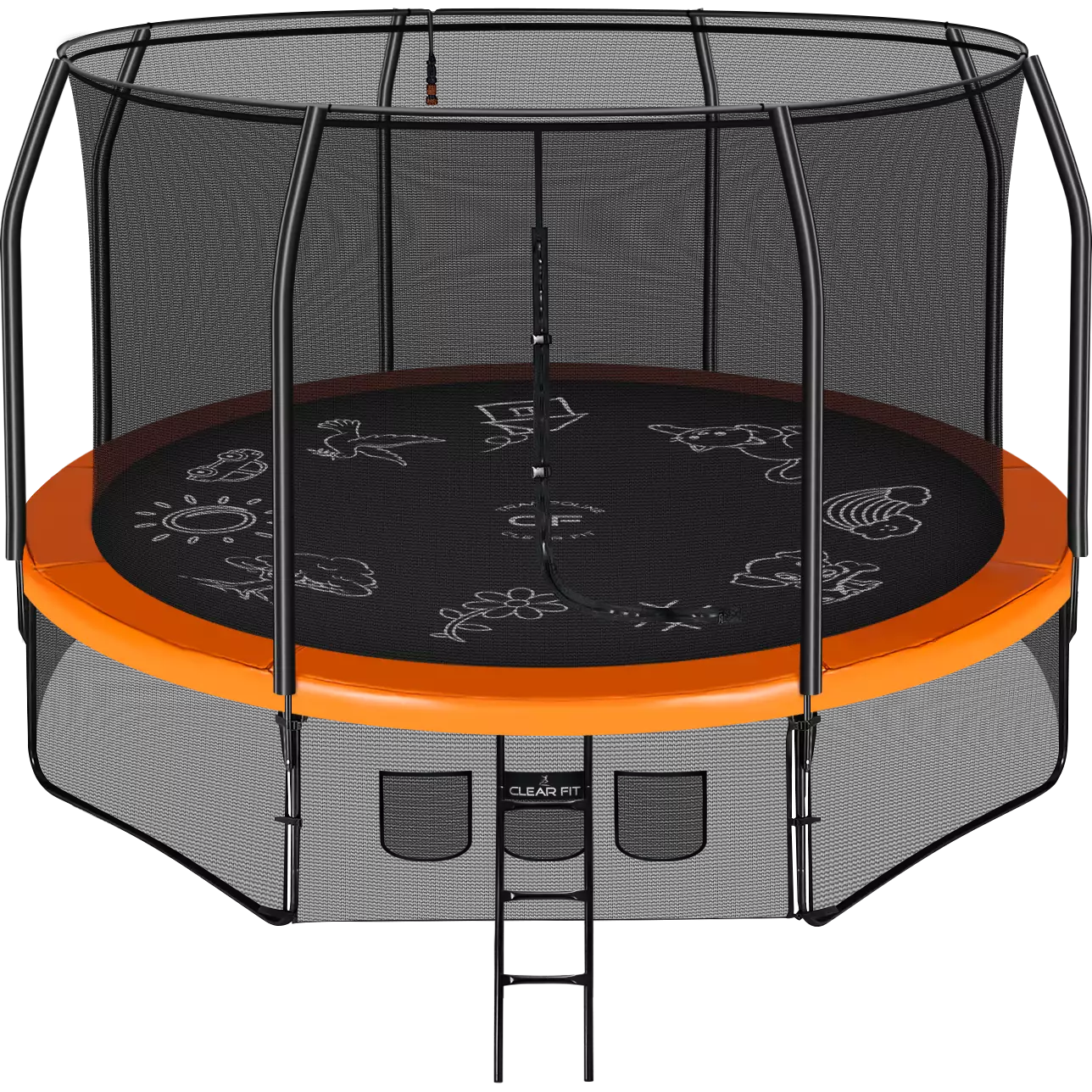 Каркасный батут Clear Fit FamilyHop 14Ft Каркасный батут Clear Fit FamilyHop 14Ft