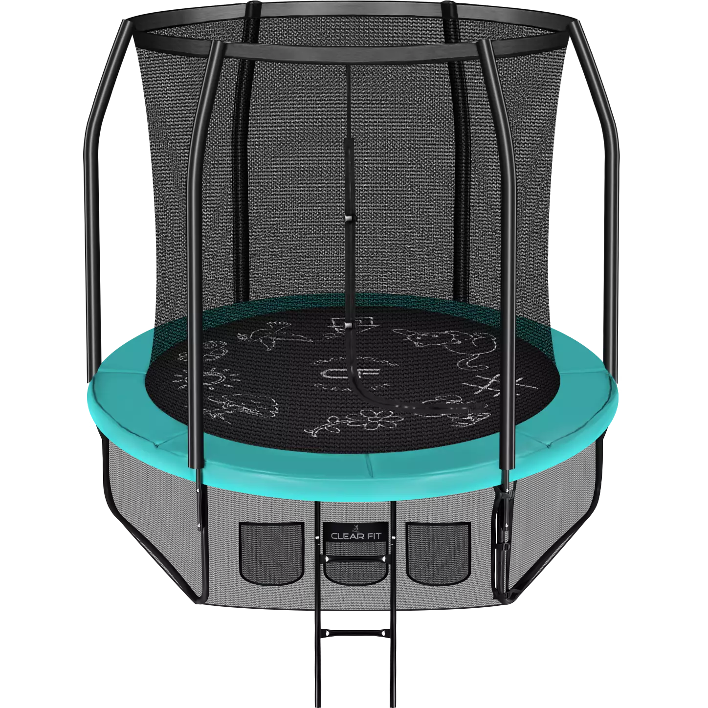 Каркасный батут Clear Fit FamilyHop 8Ft Каркасный батут Clear Fit FamilyHop 8Ft