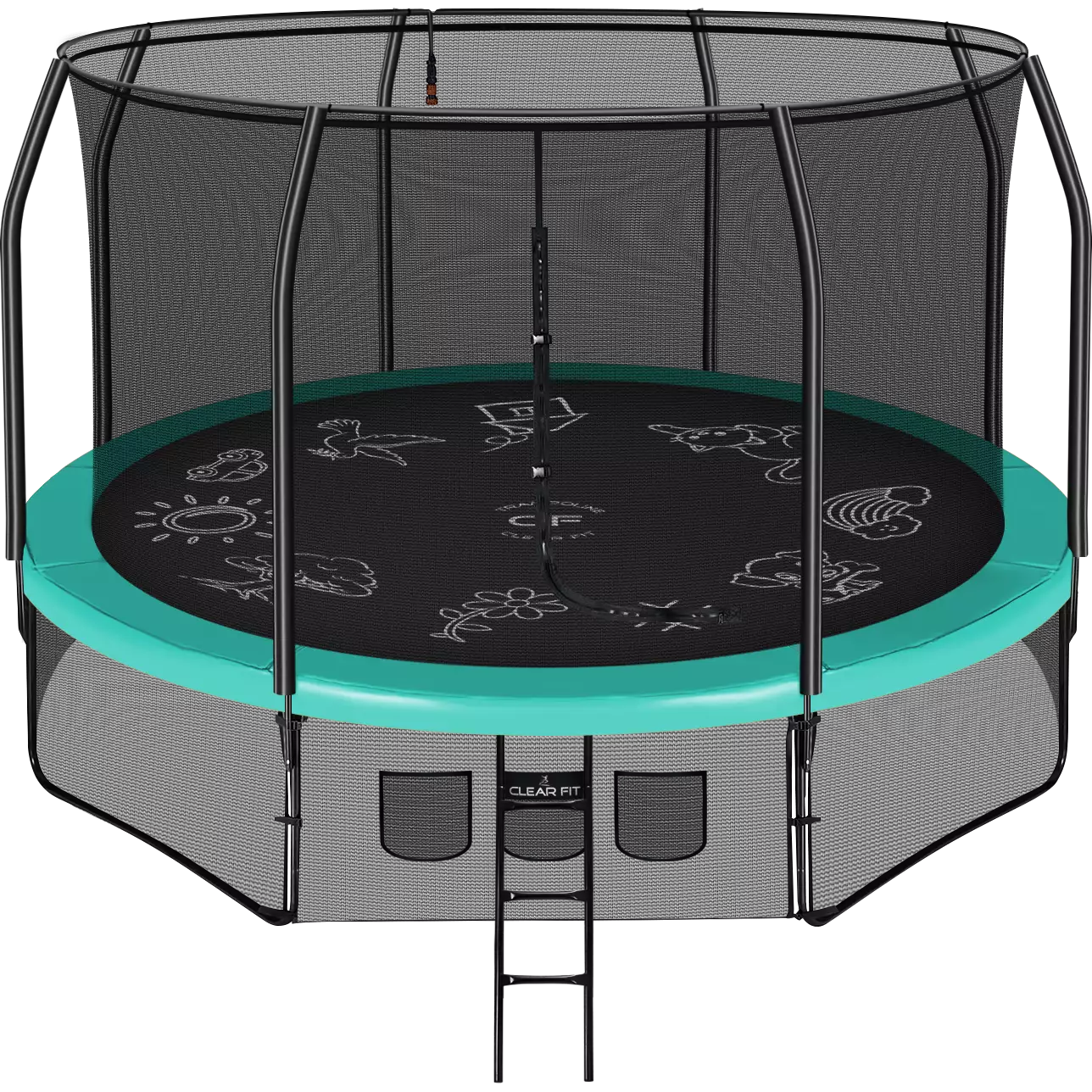 Каркасный батут Clear Fit FamilyHop 14Ft Каркасный батут Clear Fit FamilyHop 14Ft