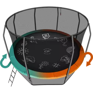 Каркасный батут Clear Fit FamilyHop 12Ft Каркасный батут Clear Fit FamilyHop 12Ft