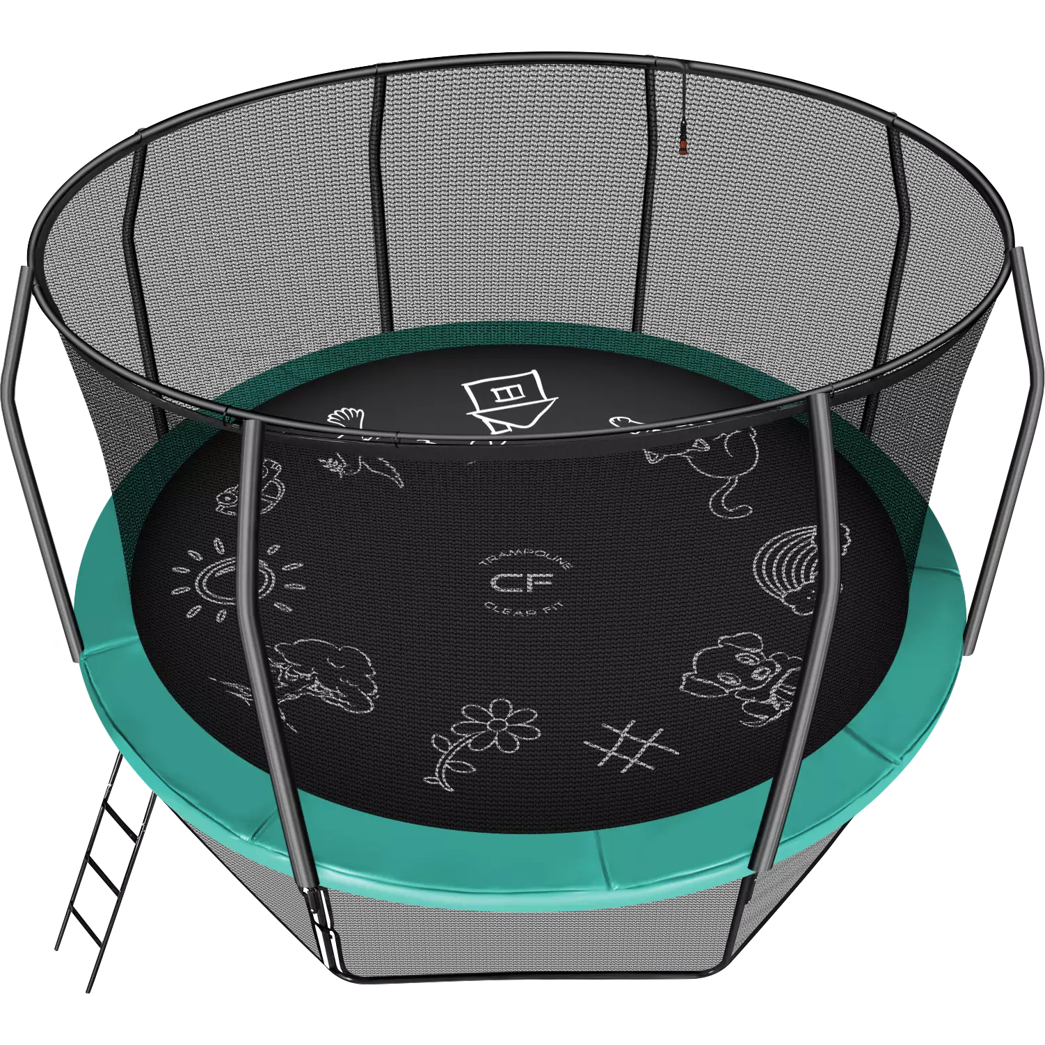 Каркасный батут Clear Fit FamilyHop 14Ft Каркасный батут Clear Fit FamilyHop 14Ft