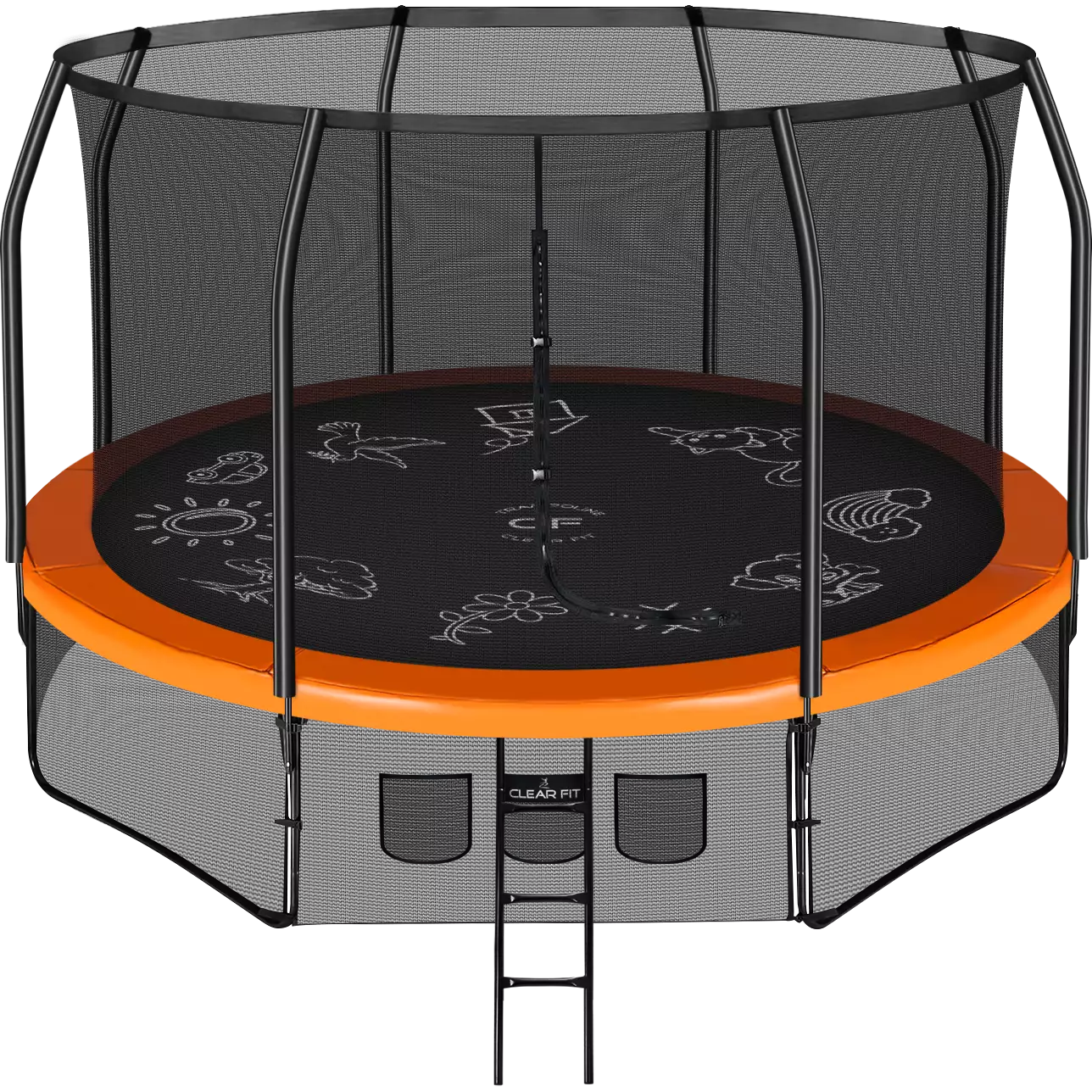 Каркасный батут Clear Fit FamilyHop 14Ft Каркасный батут Clear Fit FamilyHop 14Ft