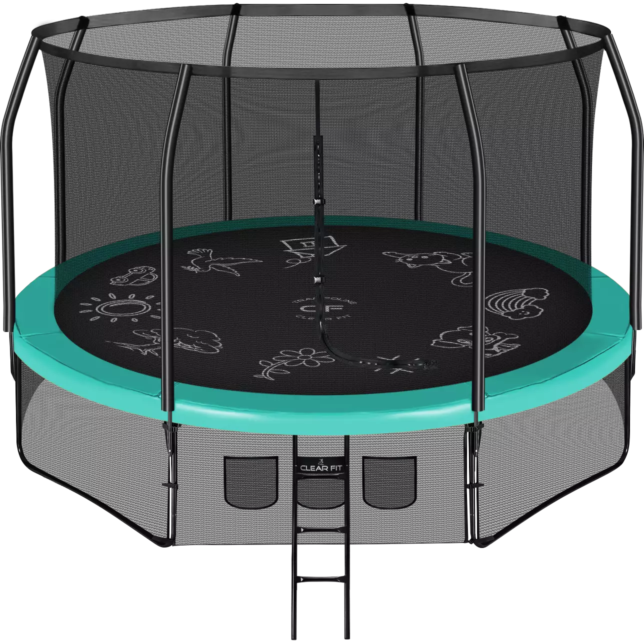 Каркасный батут Clear Fit FamilyHop 12Ft Каркасный батут Clear Fit FamilyHop 12Ft